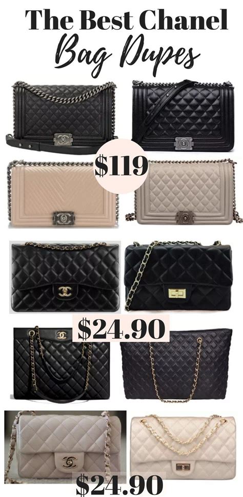 chanel large boy bag dupe|best chanel knockoff handbags.